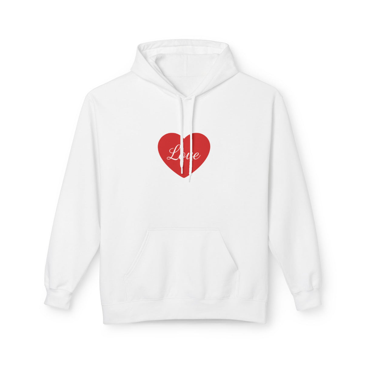 Love Heart Hoodie — Red Heart Graphic Pullover