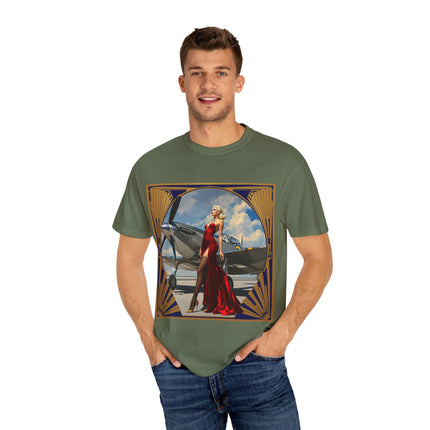 Vintage Glamour T-Shirt, Retro Fashion Tee, Stylish Casual Wear, Gift for Him, Trendy T-Shirt for Events