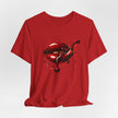 Red Lip Design Unisex Jersey Tee | Casual Wear, Trendy Shirt, Gift for Her, Summer Style, Statement Top