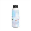 Red Arrows Cross Over Stainless Steel Water Bottle, Jet Design, Gift for Pilot, Travel Hydration, Airforce Lover, Outdoor Adventures, Red Arrows, RAF, British, Aviation,