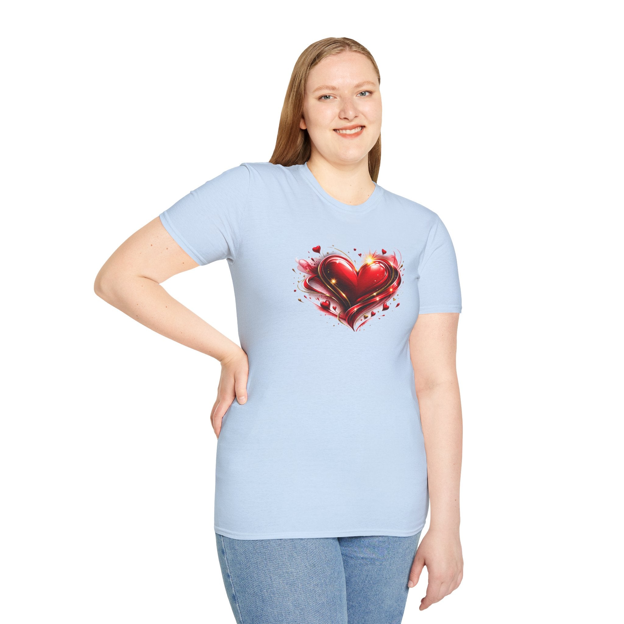 Red Heart Minimal Graphic T-Shirt