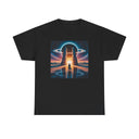 Back view of the Sci-Fi Gateway T-Shirt highlighting the relaxed fit and classic cut perfect for everyday wear.