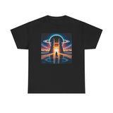 Back view of the Sci-Fi Gateway T-Shirt highlighting the relaxed fit and classic cut perfect for everyday wear.