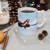 Red Arrows Cross over Airplane Mug, Aviation Enthusiast Gift, Pilot Coffee Cup, Retro Flight Decor, Unique Pilot Mug, Red Arrows, RAF, Planes, Red