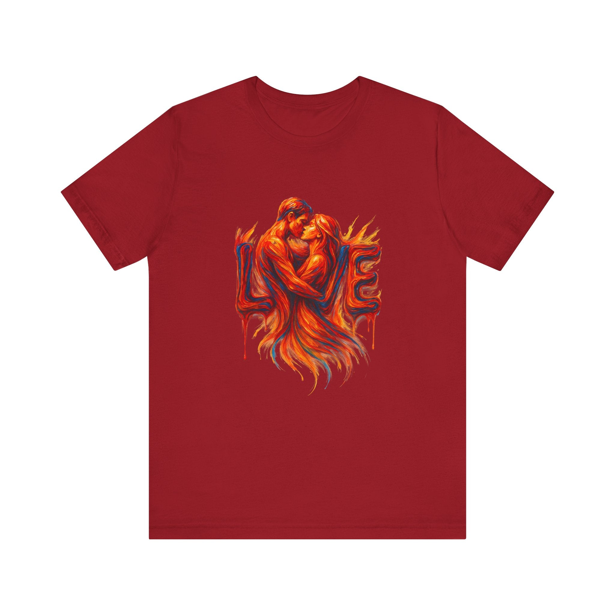 Love Embrace T-Shirt For Him, Romantic Tee, Gift for Couples, Valentine's Day Apparel, Cute Love Shirt, Sweetheart Gift