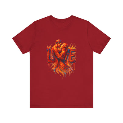Love Embrace T-Shirt For Him, Romantic Tee, Gift for Couples, Valentine's Day Apparel, Cute Love Shirt, Sweetheart Gift
