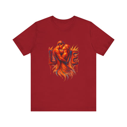 Love Embrace T-Shirt For Him, Romantic Tee, Gift for Couples, Valentine's Day Apparel, Cute Love Shirt, Sweetheart Gift