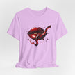 Red Lip Design Unisex Jersey Tee | Casual Wear, Trendy Shirt, Gift for Her, Summer Style, Statement Top
