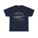 Flat lay of the 'Remember Your First Flight' Vintage WWII Plane Tee with accessories for a stylish look.