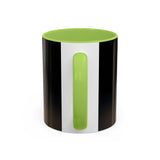 Vintage Glamour Coffee Mug with assorted beverages, showcasing its versatility for different drinks.