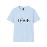 Love Script T-Shirt — Elegant Black Typography Tee for Everyday