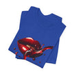 Red Lip Design Unisex Jersey Tee | Casual Wear, Trendy Shirt, Gift for Her, Summer Style, Statement Top