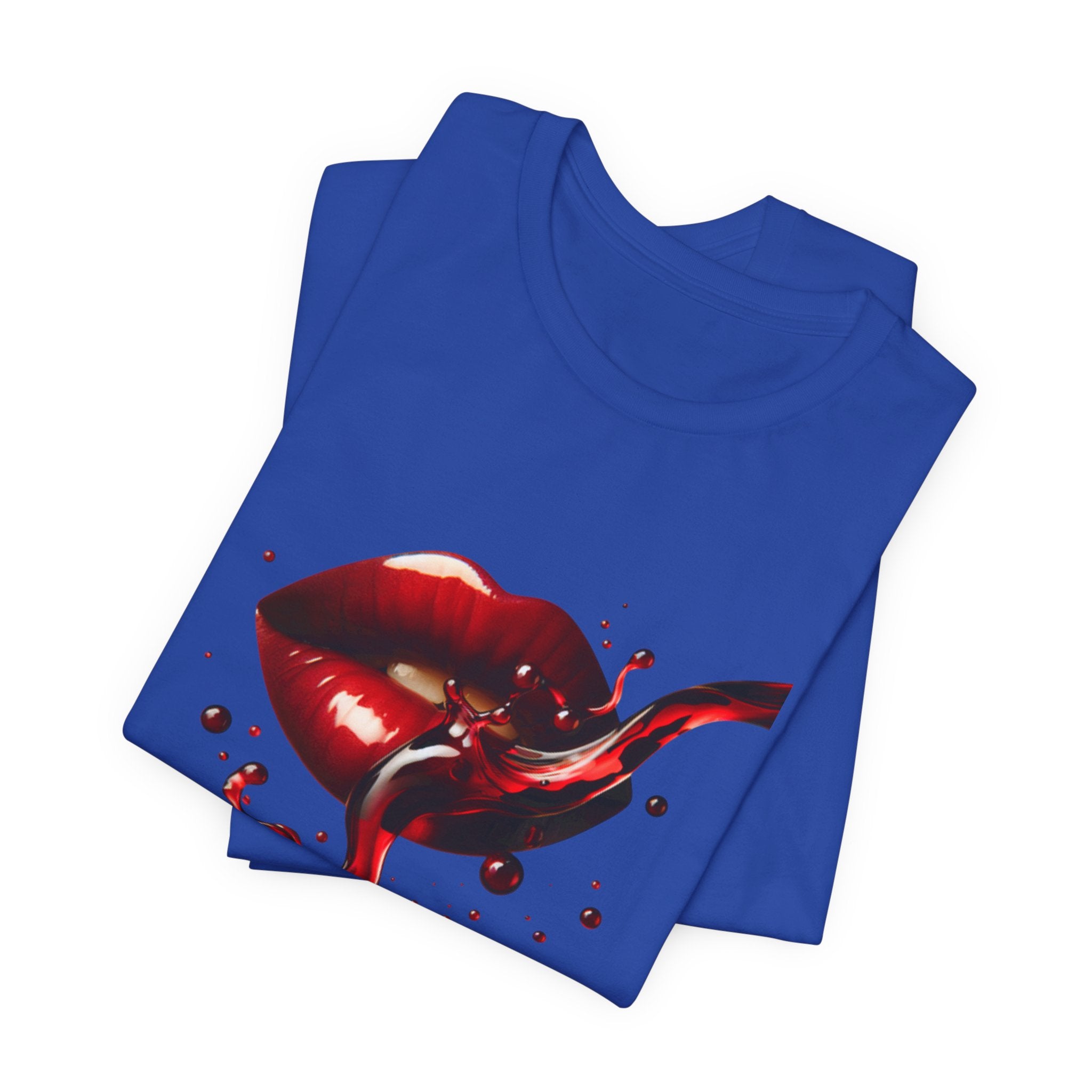 Red Lip Design Unisex Jersey Tee | Casual Wear, Trendy Shirt, Gift for Her, Summer Style, Statement Top