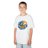 "Shark Rider" Surfing Shark Graphic —  Kids Tee