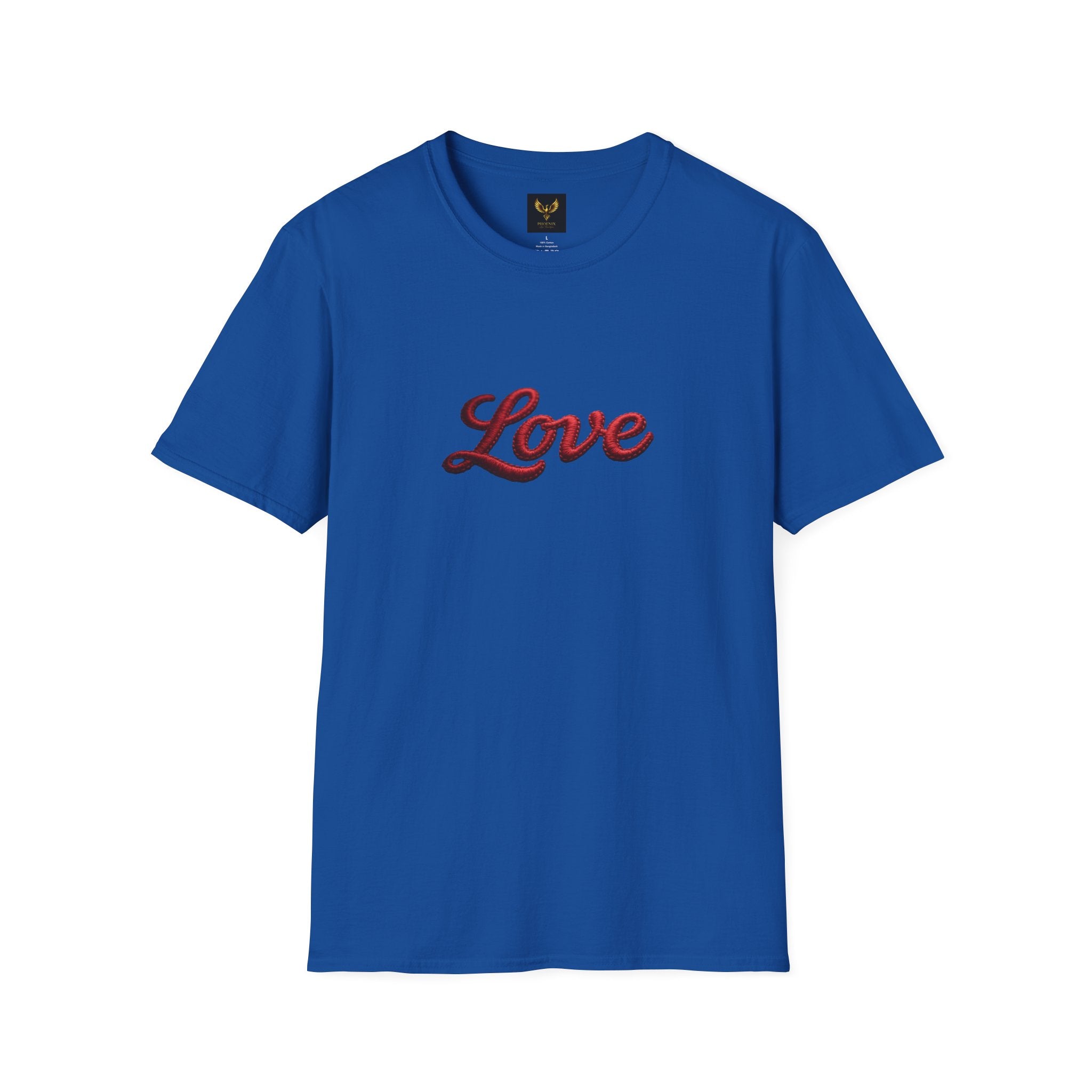 Love Script T-Shirt Elegant Black Typography