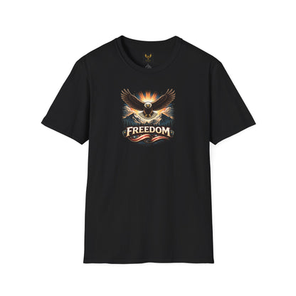 freedom eagle t-shirt patriotic bald eagle graphic tee front view