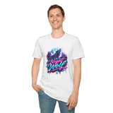 Night Wolf T-Shirt — Retro Neon Wolf Graphic Tee