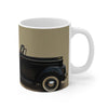 Vintage  Car Glamour London Mug, Enthusiast Gift, Coffee Cup, Retro, Unique, Mug, Glamour, Retro, Woman, Dress, Red