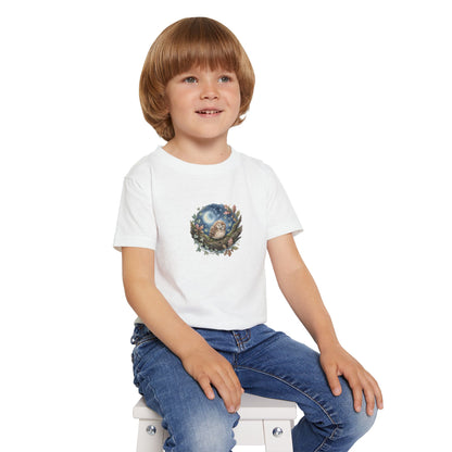 Sleepy Owl Toddler Tee — Woodland Toddler Shirt