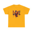 Couple sharing a moment in Love Unisex Heavy Cotton Tee, perfect for anniversaries and celebrations.