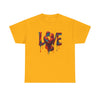 Couple sharing a moment in Love Unisex Heavy Cotton Tee, perfect for anniversaries and celebrations.