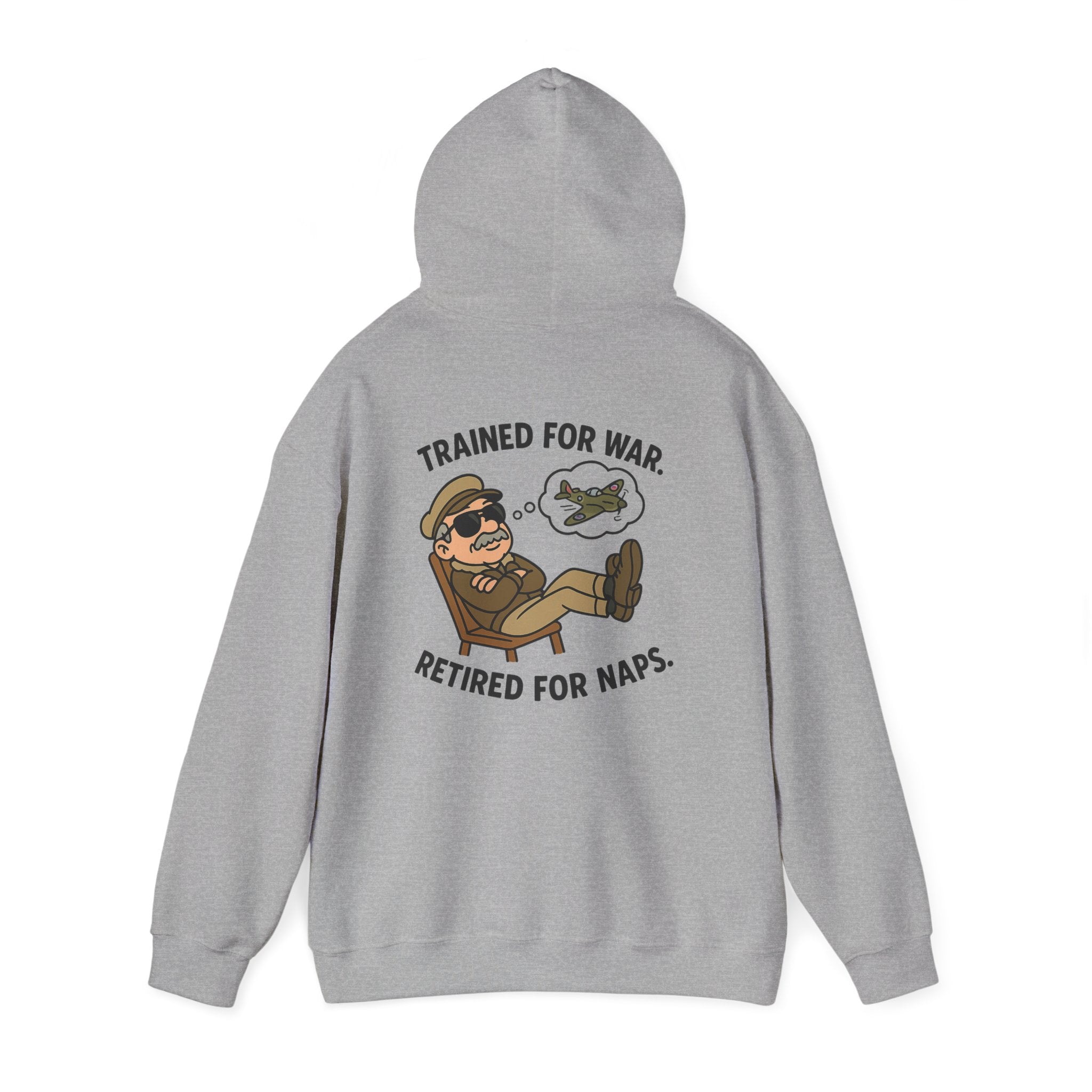 The cozy fabric of the Retired Pilot Hooded Sweatshirt — &
