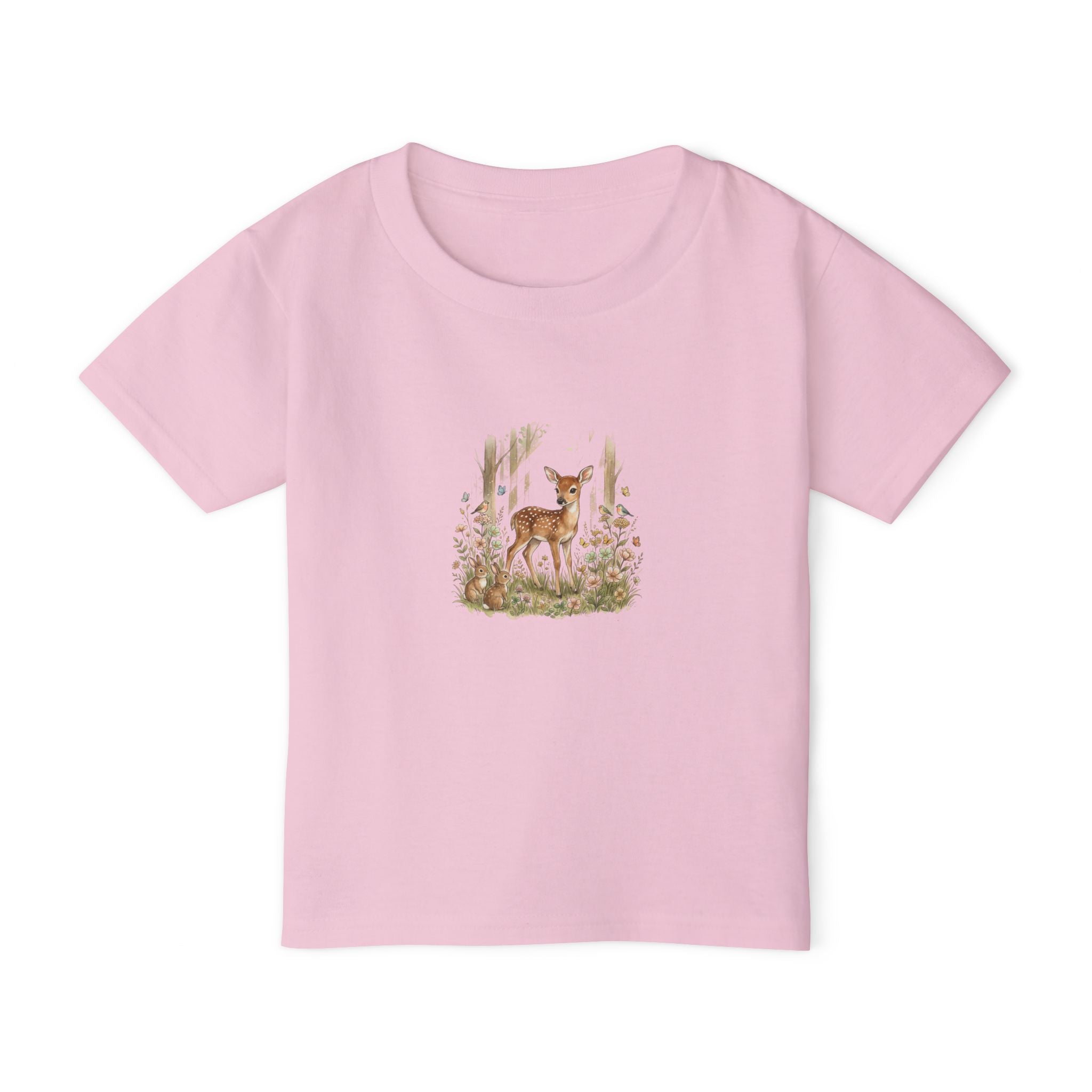 Gentle Deer Toddler Tee — Cute Baby Fawn Woodland Graphic T-Shirt