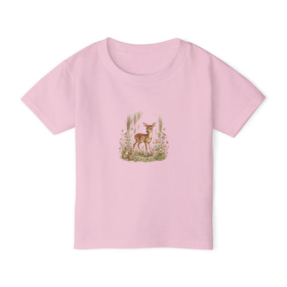 Gentle Deer Toddler Tee — Cute Baby Fawn Woodland Graphic T-Shirt